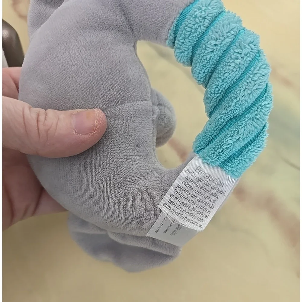 Lot of 2 Skip Hop Bandana Buddies Activity Puppy & Elephant‎ Rattle Baby Toys
